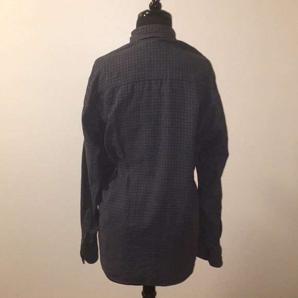 Ike Behar Button Down Blue Plaid Shirt, M - Picture 2 of 5
